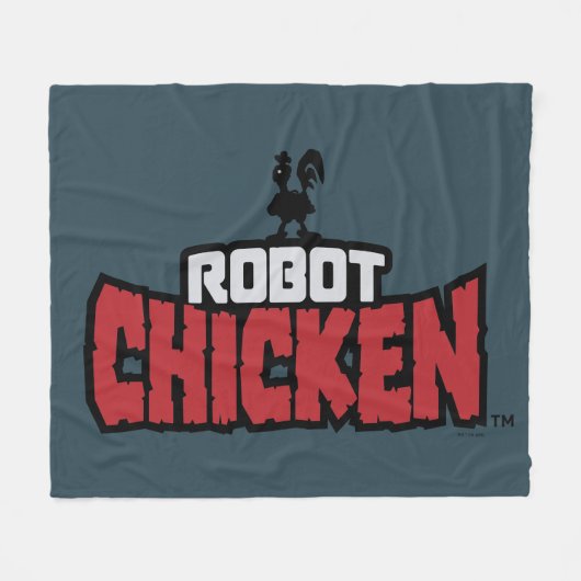 Robot Chicken Logo Fleece Deken (Voorkant (Horizontaal))