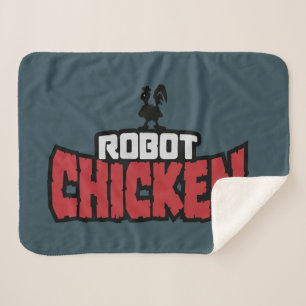 Robot Chicken Logo Sherpa Deken