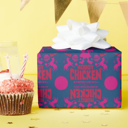 Robot Chicken Nerd Unicorn Graphic Cadeaupapier (Verjaardagsfeest)