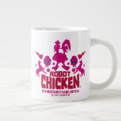 Robot Chicken Nerd Unicorn Graphic Extra Grote Beker (Rechts)