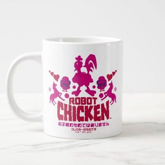 Robot Chicken Nerd Unicorn Graphic Extra Grote Beker (Links)