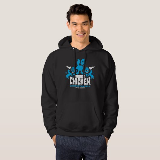 Robot Chicken Nerd Unicorn Graphic Hoodie (Voorkant volledig)