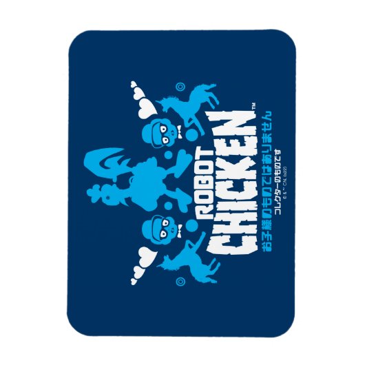 Robot Chicken Nerd Unicorn Graphic Magneet (Verticaal)