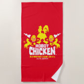 Robot Chicken Nerd Unicorn Graphic Strandlaken (Voorkant)