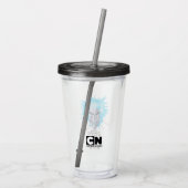 Robot Chicken Scientist Head Graphic Acryl Drinkbeker (Achterkant)