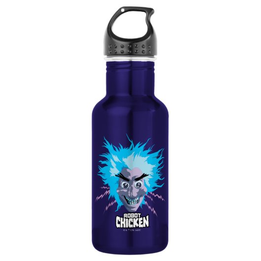 Robot Chicken Scientist Head Graphic Waterfles (Voorkant)