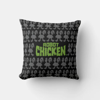 Robot Chicken Silhouette Pattern Kussen