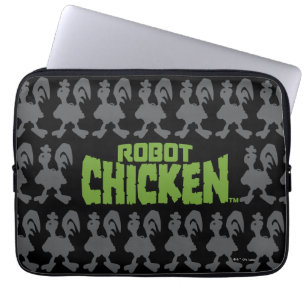 Robot Chicken Silhouette Pattern Laptop Sleeve
