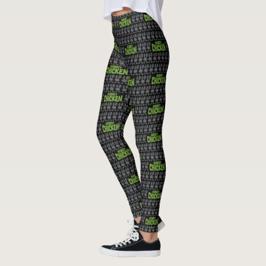 Robot Chicken Silhouette Pattern Leggings (Links)