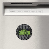 Robot Chicken Silhouette Pattern Magneet (Insitu (Vaatwasser))