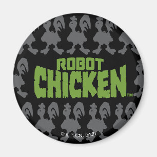Robot Chicken Silhouette Pattern Magneet