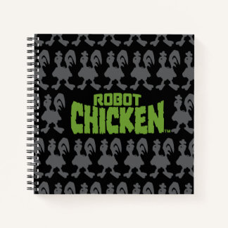 Robot Chicken Silhouette Pattern Notitieboek