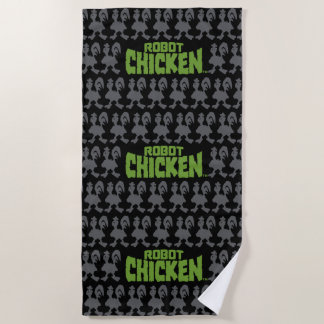 Robot Chicken Silhouette Pattern Strandlaken