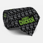 Robot Chicken Silhouette Pattern Stropdas (Opgerold)