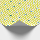 Robot Chicken Stripe Pattern Cadeaupapier (Hoek)