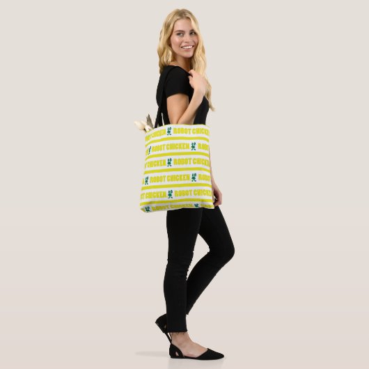 Robot Chicken Stripe Pattern Draagtas (Op model)