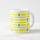 Robot Chicken Stripe Pattern Extra Grote Beker (Voorkant rechts)