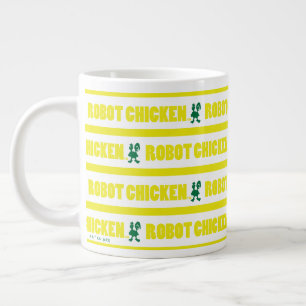 Robot Chicken Stripe Pattern Extra Grote Beker