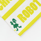 Robot Chicken Stripe Pattern Fleece Deken (Hoek)