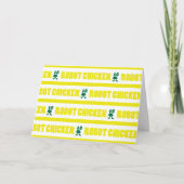 Robot Chicken Stripe Pattern Kaart (Voorkant)