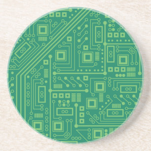 Robot Circuit Board Zandsteen Onderzetter