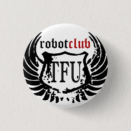 Robot Club pin Ronde Button 3,2 Cm (Voorkant)