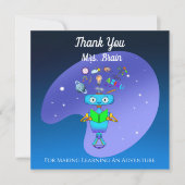 Robot cool Enfants Apprendre De La Lecture Merci (Devant)