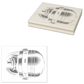 Robot Cop Helmet Rubberstempel