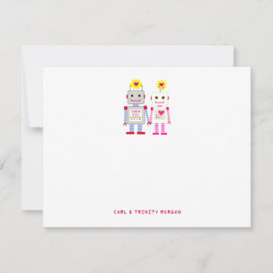 Robot Couple Hartelijk dank Notitiekaartje