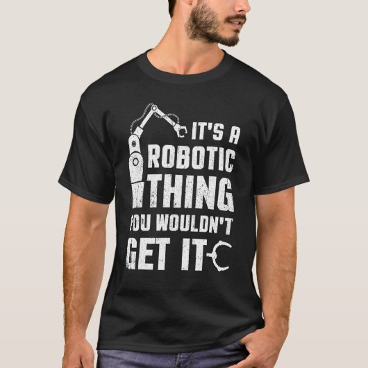 Robot Cyborg Machine Robotics Engineer Ai Technol T-shirt (Voorkant)