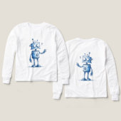 Robot De Cartoon Buddy — Style Dessiné À La Main (Motif Recto et Verso)