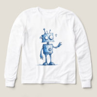 Robot De Cartoon Buddy — Style Dessiné À La Main