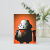 Robot de jouet recadré 01 Carte postale (Debout devant)