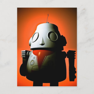 Robot de jouet recadré 01 Carte postale