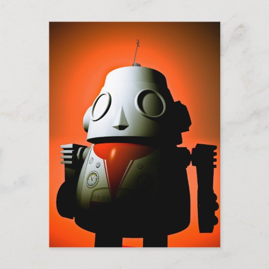 Robot de jouet recadré 01 Carte postale (Devant)