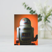 Robot de jouet recadré 02 Carte postale (Debout devant)