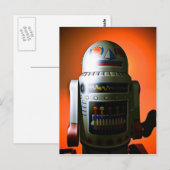 Robot de jouet recadré 02 Carte postale (Devant / Derrière)