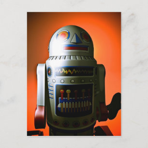 Robot de jouet recadré 02 Carte postale