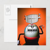Robot de jouet recadré 03 Carte postale (Devant / Derrière)