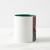 Robot de style rétro 4 Mug (Centre)