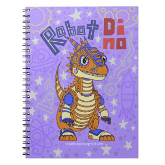 Robot Dino Spiral Notitieboek