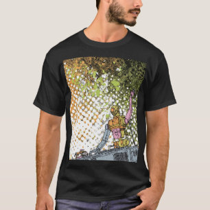 Robot DJ Pop Art – Halftone Party Vibes T-shirt