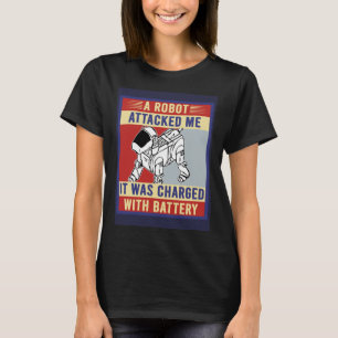 Robot Dog Pun Robotics Robot Builder Retro T-shirt