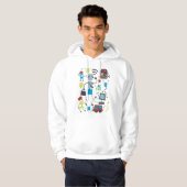 Robot Doodles Hoodie (Voorkant volledig)