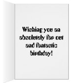 Robot Dragon Ecriture dans Scroll Carte d'annivers (Intérieur (Droit))