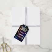 Robot Dragon schrijft in Scroll Cadeaulabel (Met Touw)