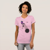 Robot een beetje bezorgd t-shirt (Voorkant volledig)