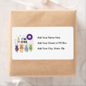 Robot Eerste Verjaardag Tshirts en geschenken Etiket (Insitu)