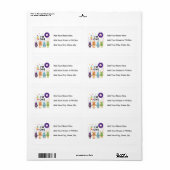 Robot Eerste Verjaardag Tshirts en geschenken Etiket (Full Sheet)