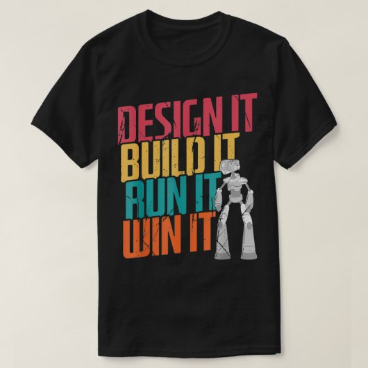 Robot Engineer Robotics T-shirt (Design voorkant)